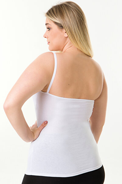 MS HAMİLE İÇ GİYİM Set of 2 with Breastfeeding Undershirt for Pregnant Women HG0112 - White White