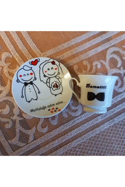yörük tuhafiye Groom's Salty Coffee Cup - Promise Cup, Groom's Coffee 2