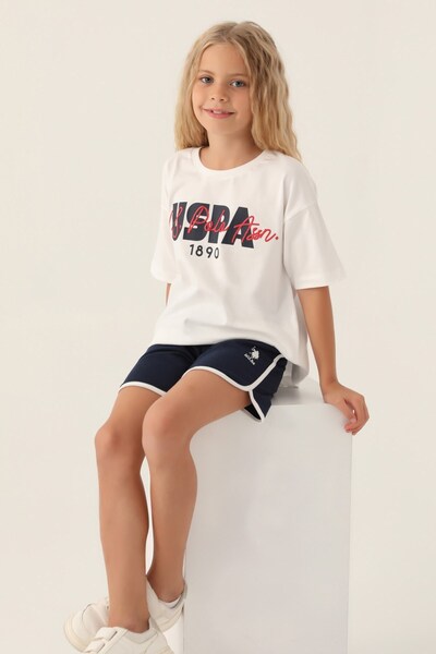 U.S. Polo Assn. Oversized Girl's Shorts Set