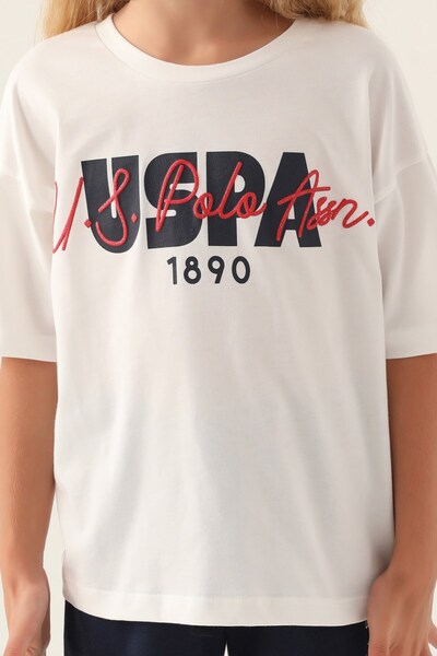 U.S. Polo Assn. Oversized Girl's Shorts Set