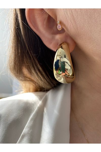 Pinery Jewels Women's Vintage Large Hoop Earrings Pair