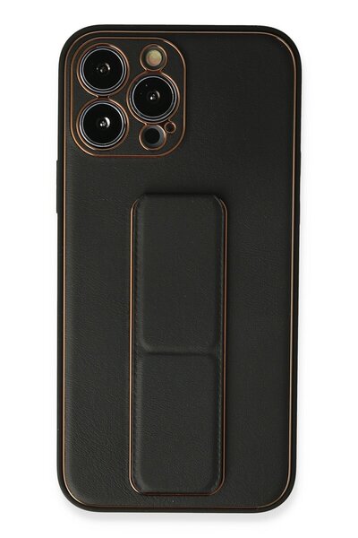 cepmoda آيفون 13 برو - غطاء هاتف جلدي - غطاء فاخر مع حامل - تصميم أنيق - لون ...