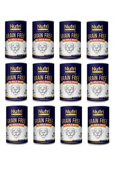 Nutri Canin Tahılsız Yaban Domuzlu Köpek Konservesi 400 Gr. X 12 Adet