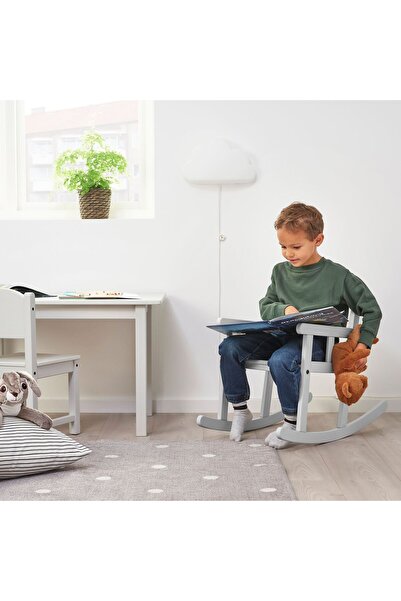 IKEA sallanan çocuk sandalyesi, gri