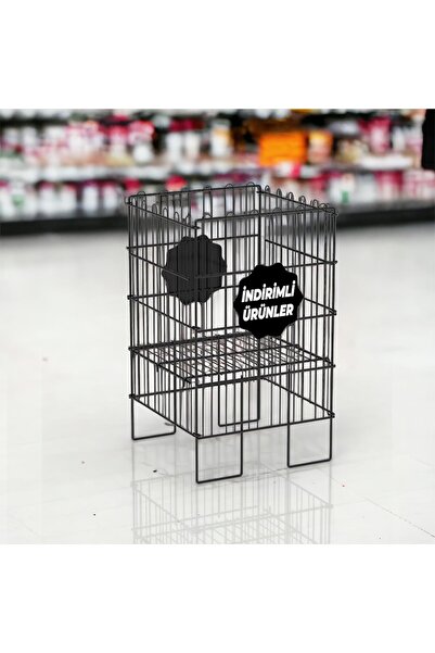 decorelax Coș pliabil pentru piscină din sârmă 40x40 Negru