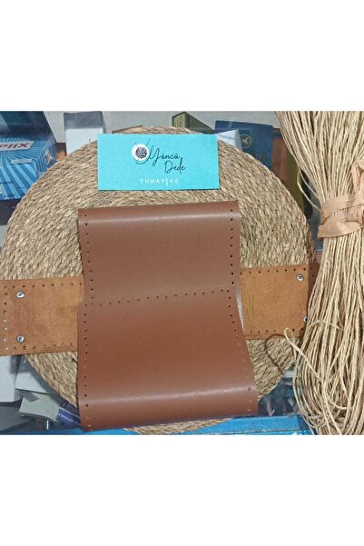 Yüncü Dede Tabanlı Gövde örgü çanta kağıt ip çanta Suni Deri 35X65