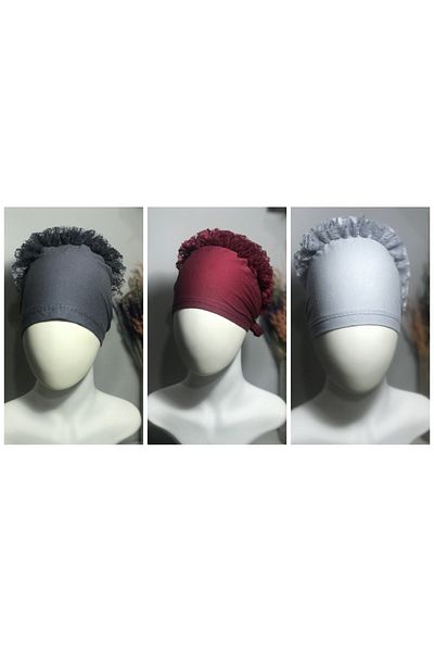 Zamir Set of 3 Lace Bonnet
