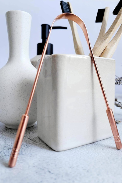 Efege Bakır Dil Sıyırıcı Tel Temizleme Dil Plak Temizleme Doğal Ağız Bakım Al...