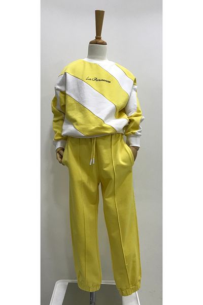 Çikoby Girls Yellow Tracksuit Suit