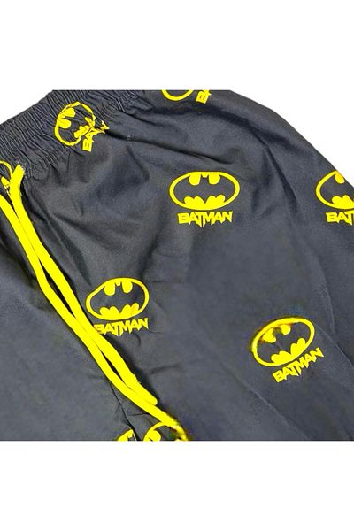Batman Παιδικό μαγιό σορτς με στάμπα Batman με δέσιμο στη μέση