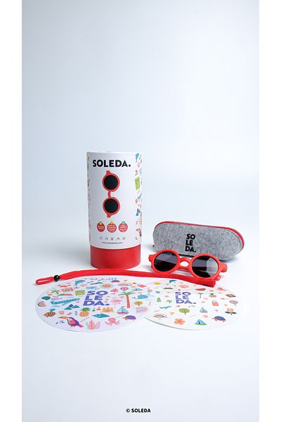 SOLEDA Strawberry Sunglasses for 12-36 Months Baby