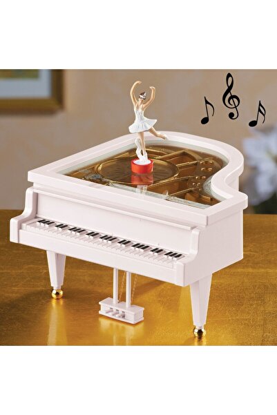 Genel Markalar Büyük Boy Dönen Balerin Piyano Müzik Kutusu