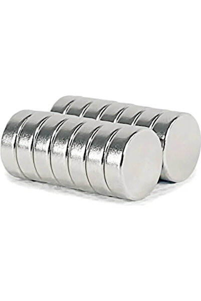Dünya Magnet 50 Adet 10 x 3 mm Çap: 10  Kalınlık : 3  Yuvarlak Neodyum Mıknatıs