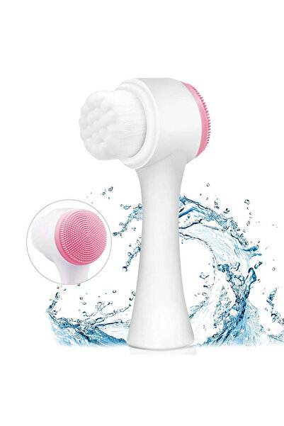 SETBEAUTY Çift Taraflı Silikon Yüz Temizleme Makyaj Fırçası Aparatı