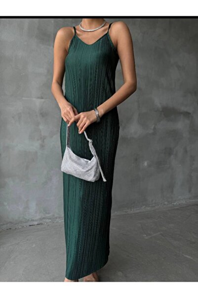 EBA PİLESELİ ASKILI ELBİSE