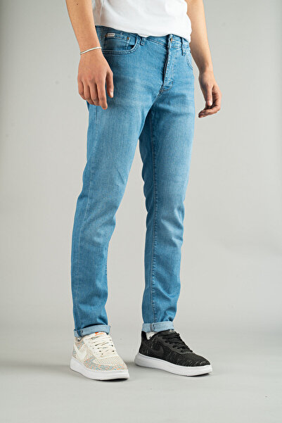 bombe Ανδρικό Vintage Washed Strechy Slim Fit Slim Fit τζιν παντελόνι