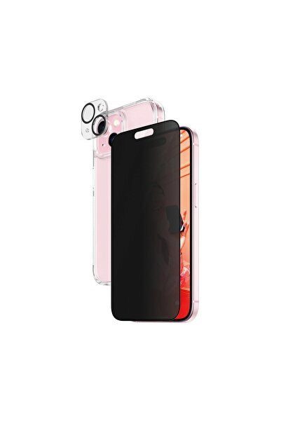 Panzer Glass iPhone 15 UWF Privacy Bundle Ekran & Kamera Koruyucu Kapak
