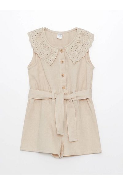 LC Waikiki LCW baby Crew Neck Sleeveless Baby Girl Salopet