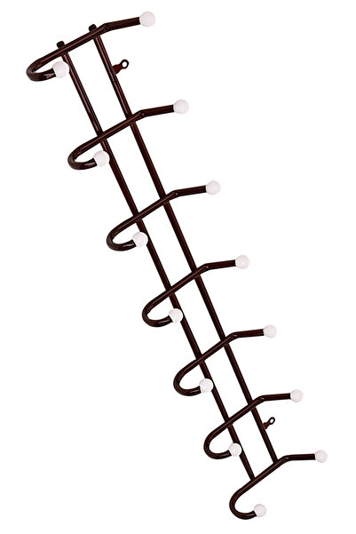 TechnoStation 2 Adet Kapı Arkası Metal Askı Sağlam 6Lı Askılık 2 Adet 10 Kg+ ...