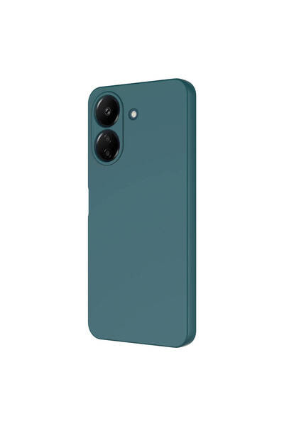 Fibaks Xiaomi Poco C65 Kılıf Kadife Lansman Soft Yumuşak Liquid Silikon Kamera Korumalı Kapak