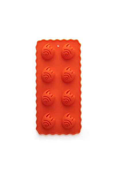 FACKELMANN Silicone Chocolate Mold - Orange - 22 cm