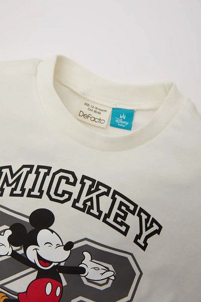 DeFacto Baby Boy Disney Mickey & Minnie Short Sleeve T-Shirt Shorts 2-Piece Set