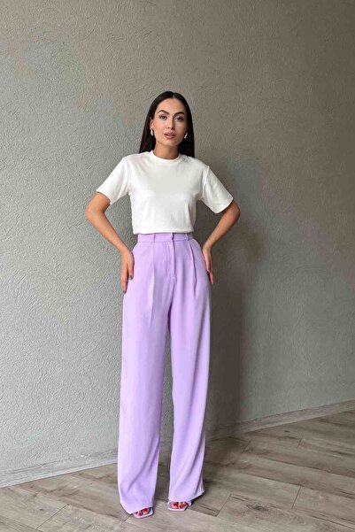 Seda Yalçın Atelier Lilac Premium Palazzo Trousers