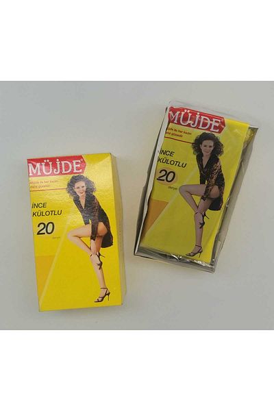 Müjde 6 Pack Müjde Thin Pantyhose Size 3 41-Onion Brown