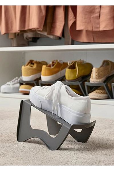 Lira 20-Piece Single Shoe Ramp Shoe Organizer In-Cabinet Organizer