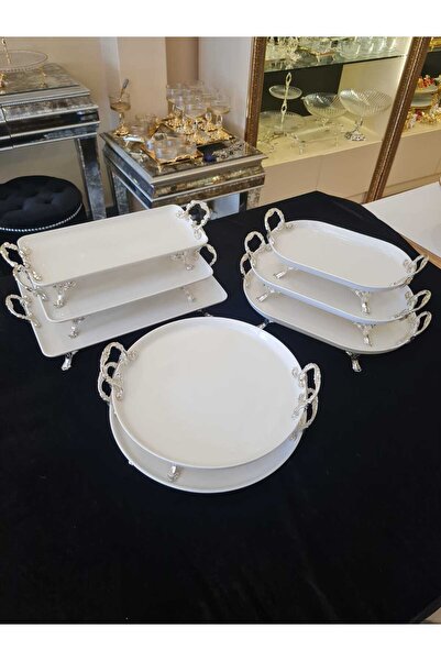 BULUTHOMEAKSESUAR 8 قطع عرض بمقبض بورسلين