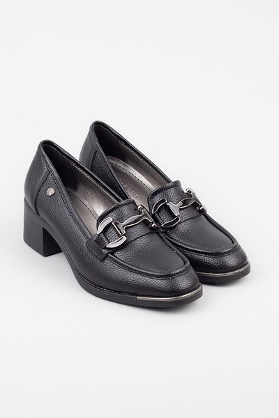 Adım Adım Women's Black Color Thick Heeled Shoes