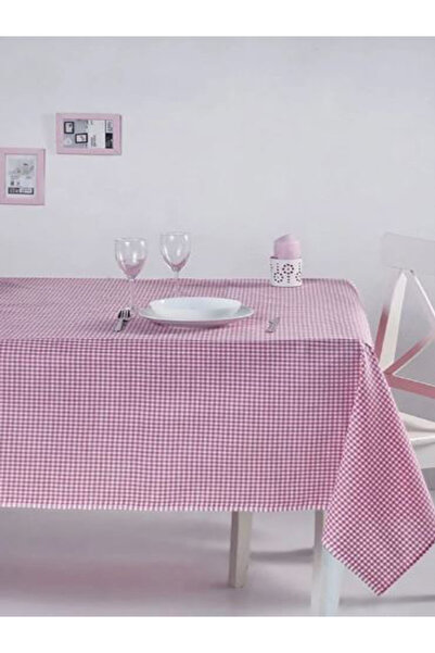 GOLDRİSE Piti Kareli Pamuk Masa Örtüsü Piknik Örtüsü Nostaljik Örtü GÜL KURUSU