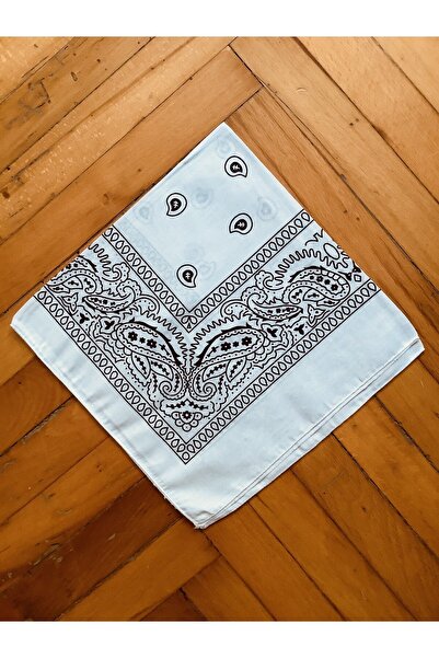 Unisex Beyaz Bandana