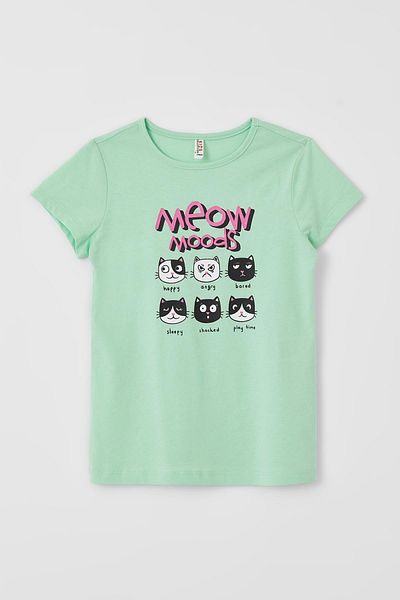 DeFacto Girl's Regular Fit Short Sleeve T-Shirt