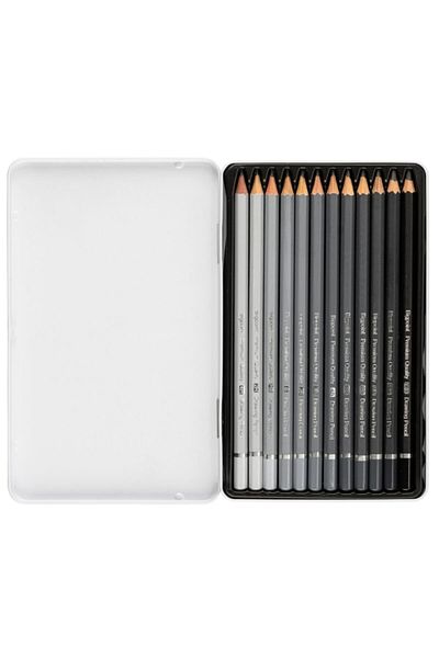 Bigpoint Set of 12 Graduated Pencils - Metal Box Bp947