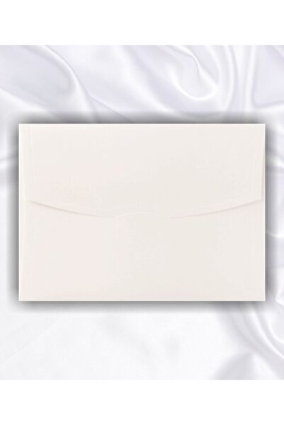 Yener Saten Beyaz Davetiye Zarfı 50 Adet 130x180 180gr