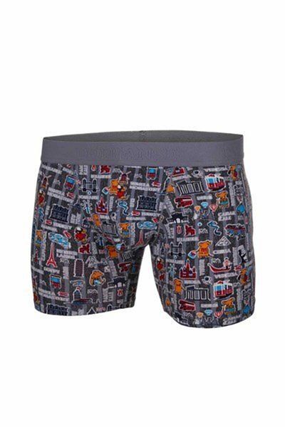 Doreanse Ανδρική τσάντα Modal Color Printed Regular Leg Boxer 1816