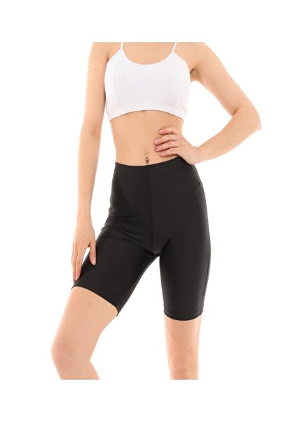 Black Sky Ženske crne Oblikuje figuru Visok struk neprozirne kratke tajice