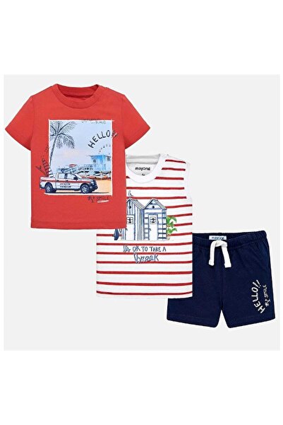 MAYORAL Navy Blue Baby Boy Bottom and Top Set