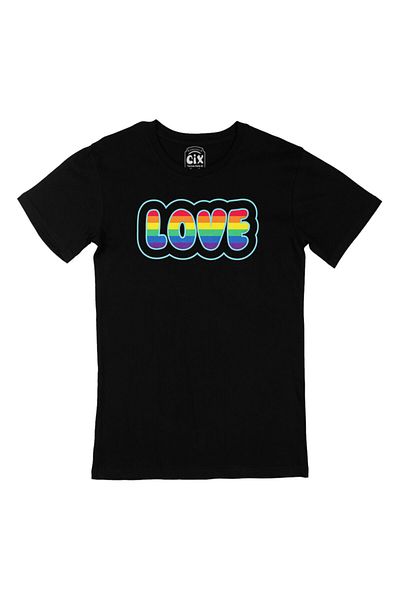Cix Black Rainbow Love T-Shirt