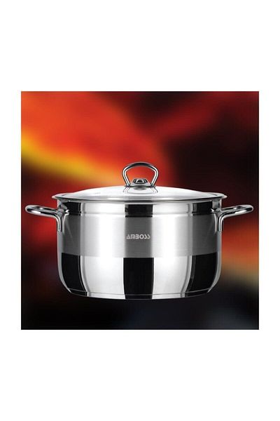 Amboss Saphire 9 L Deep Pot - 28x17 Steel Lid, Model