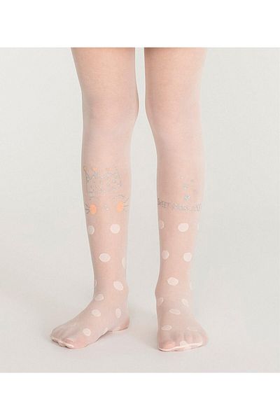 Penti Girl's Pantyhose Princess Cat Powder Color