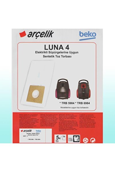 Arçelik Μοντέλο ηλεκτρικής σκούπας Trb 6984 - 5 τσάντες σκόνης