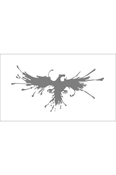 Sticker Fabrikası ملصق طائر الفينيق الزمردي (32x16 سم) 00897