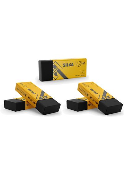 Silkar Silka Rock Black Eraser Large Size (sg-4) Pack of 5