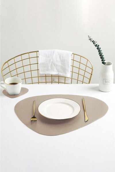 Esafe Home Viluxe Leather American Service Beige 6 Ατόμων 12 Τεμάχια