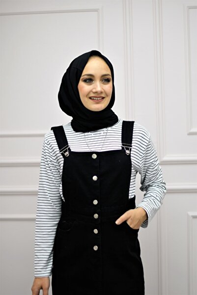 XRAY JEANS Γυναικεία Μαύρη Τζιν Σαλοπέτα με Πλαϊνά Κουμπιά, Φούστα και Τσέπες