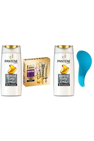 Pantene 700ml X2 + Ampoule Anti-Dandruff Shampoo