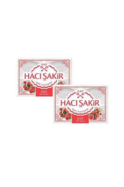 Hacı Şakir صابون الاستحمام بالورد 600 جرام (2 قطعة)
