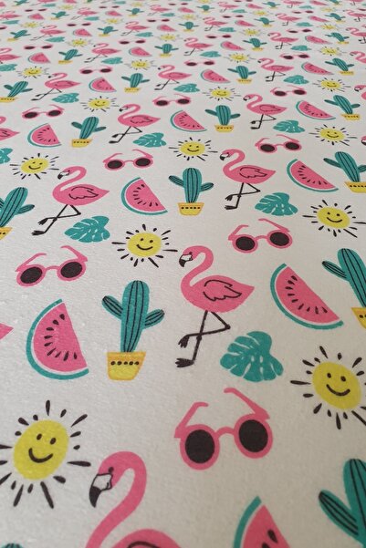 Fronte Home منشفة الشاطئ للأطفال بنمط فلامنغو